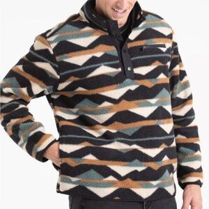 **NWT** Legendary Outdoors Men's Patterned Sherpa Pullover